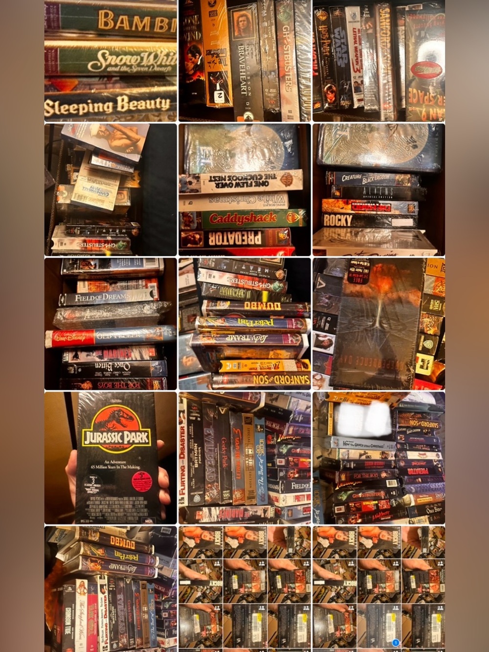 VHS Sealed W/watermarks huge collection